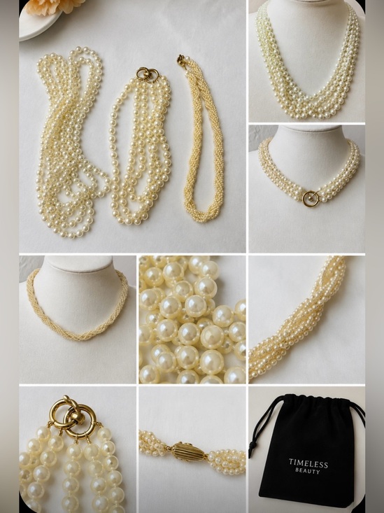 Jewelry - Vintage Pearl Costume Jewelry Lot